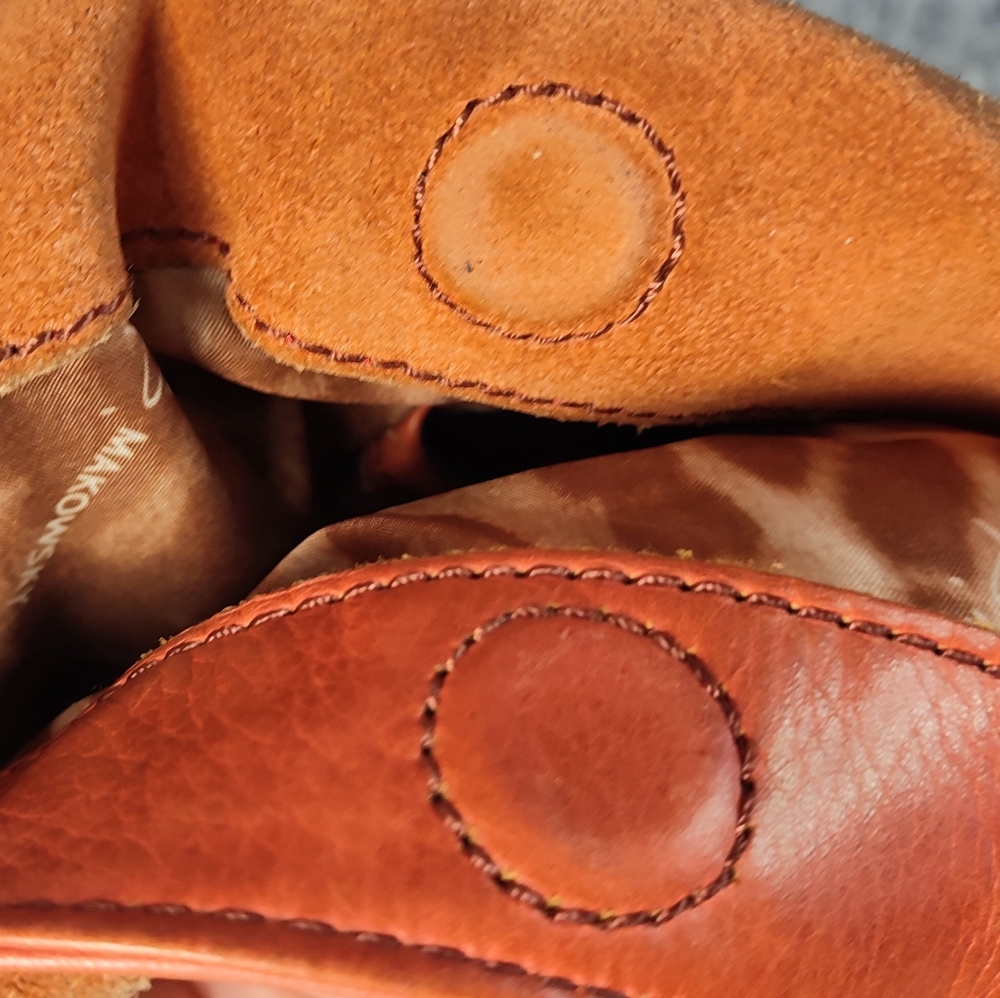 B Makowsky Suede and Leather Handbag - Picture 9 of 12